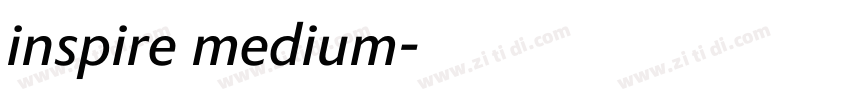 inspire medium字体转换